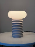 Monlart Waved Mushroom Lamp - Ivory